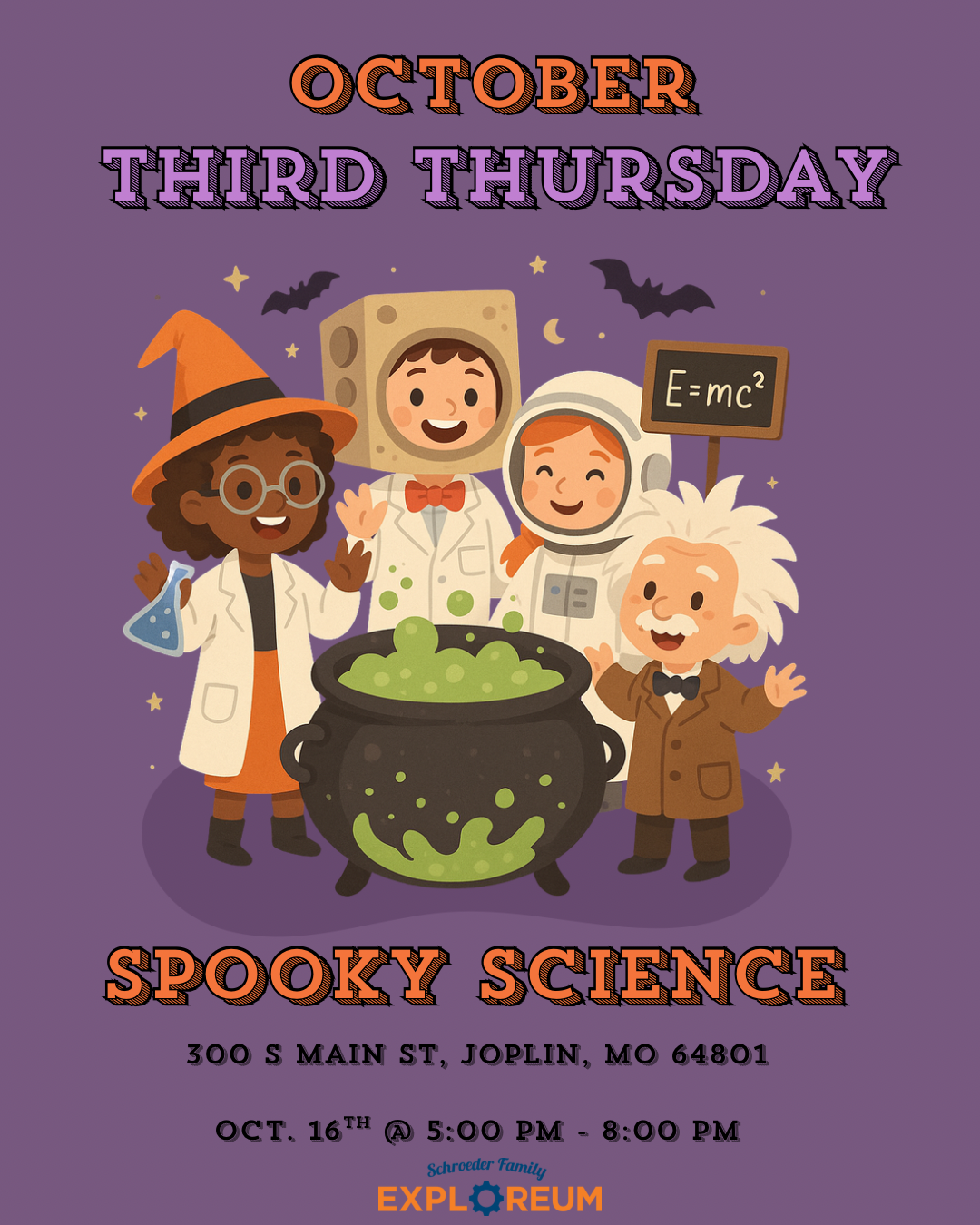 Spooky Science at Third Thursday October 16th