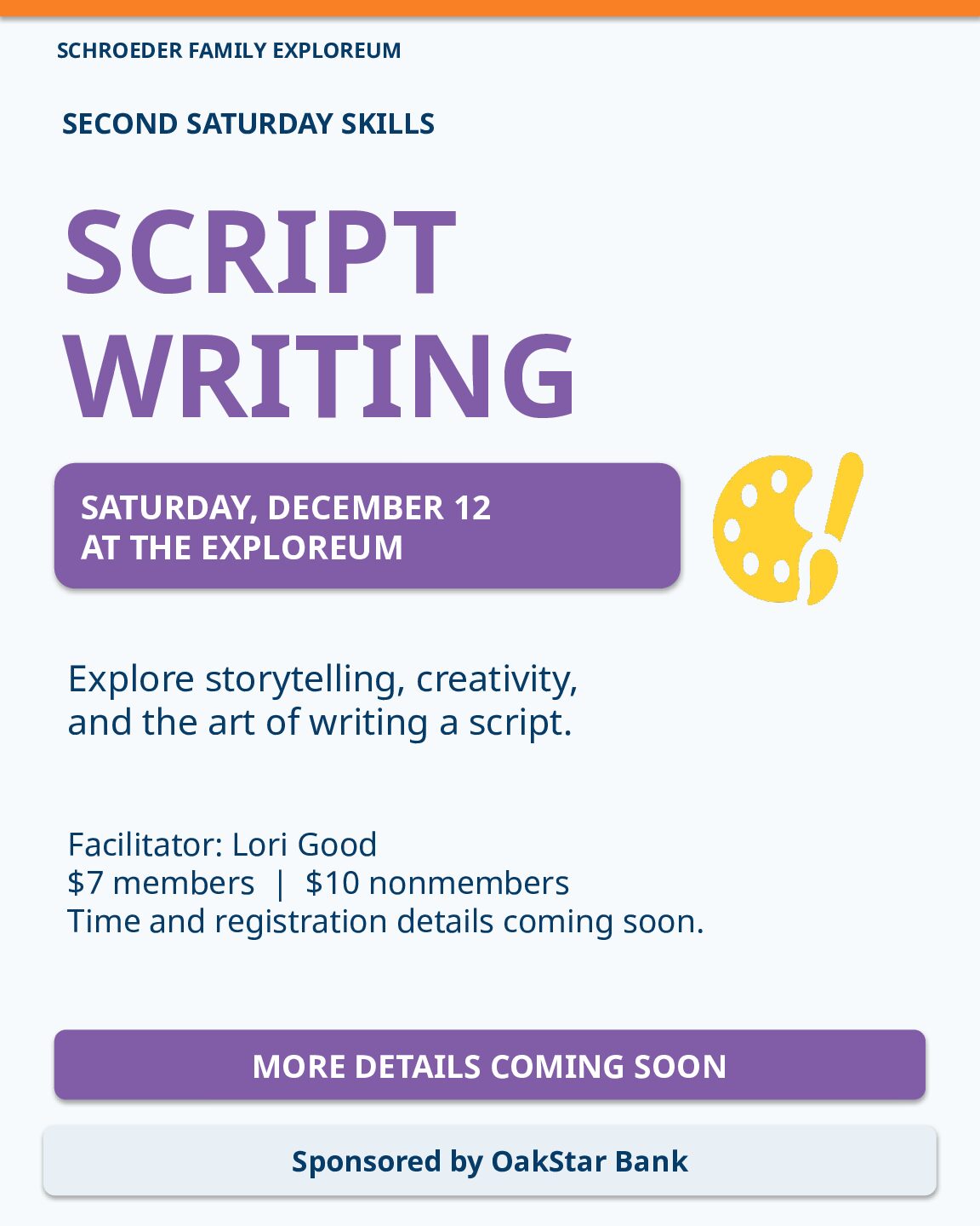 Second Saturday Skills: Script Writing